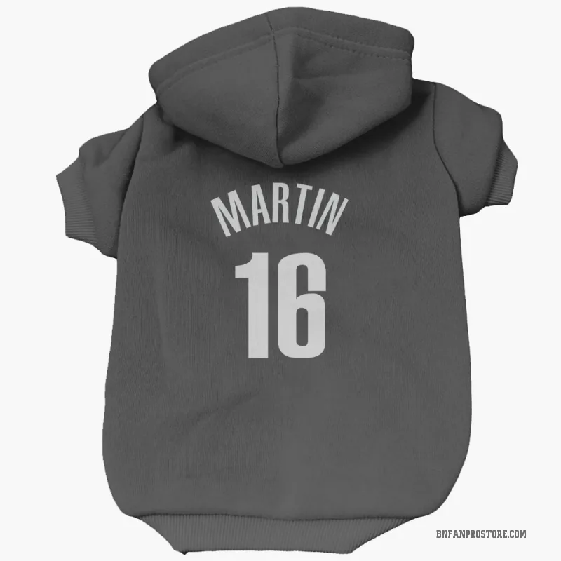 Jaylen Martin Black Brooklyn Nets Cat & Dog Pet Hoodie