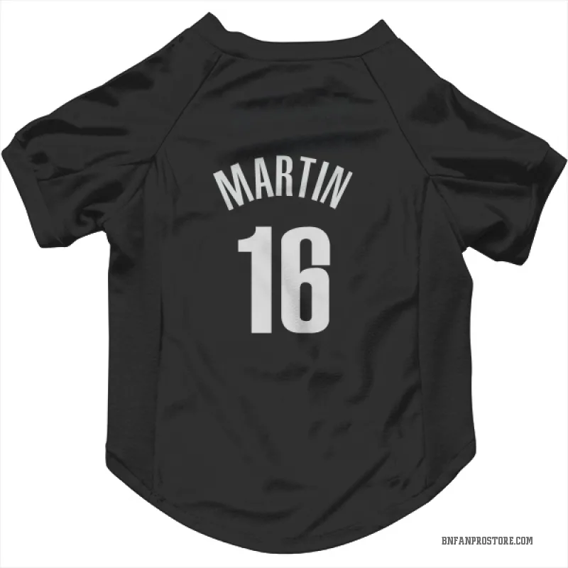 Jaylen Martin Black Brooklyn Nets Cat & Dog Pet Jersey